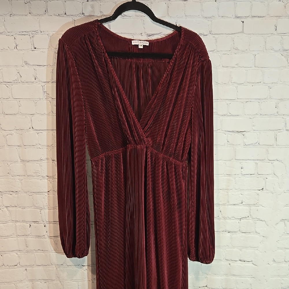 Baltic Born Long Sleeve Dress in Burgundy